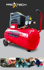 En Çok Tercih Edilen 2HP 50 Litre 8Bar Boya ,Lastik Hava Kompresörü 15Mt Spiral Hortum Stoper Kit