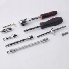 Premium 46 Parça Mini Lokma Takımı Otomatik Cırcırlı 1/4'' Set Yüksek Kalite Kombinasyon Alet Seti