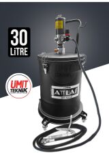 Büyük Boy 30 Litre 50:1 Profesyonel 6-8 Bar Havalı Gres Pompası Metal Ayak Set