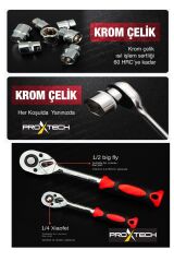 Profesyonel Cr-V Çeliği 120 Parça  1/2 Ve 1/4 Torx Cırcırlı Lokma  Anahtar Takımı Bits Uç Full Set