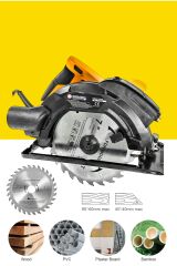 Hassas Açılı Kesim Lazerli Metal Şanzuman 185 Mm Sunta Kesme Daire Testere Makinesi