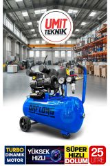 Bakır Sargı Turbo 24LİTRE Yağsız Motor Süper Hızlı Dolum Hava Kompresörü 5li Havalı Set