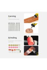 Pro Seri 350 Parça Çift Makinalı Çok Fonksiyonlu Gravür Oyma Dremel Taşlama Zımpara Kesme  Kit
