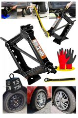 Premium Kalite Cırcır Kollu Araba Kaldırma Oto Krikosu 1.5Ton-1500 KG Makas Cırcır Otomatik Kriko