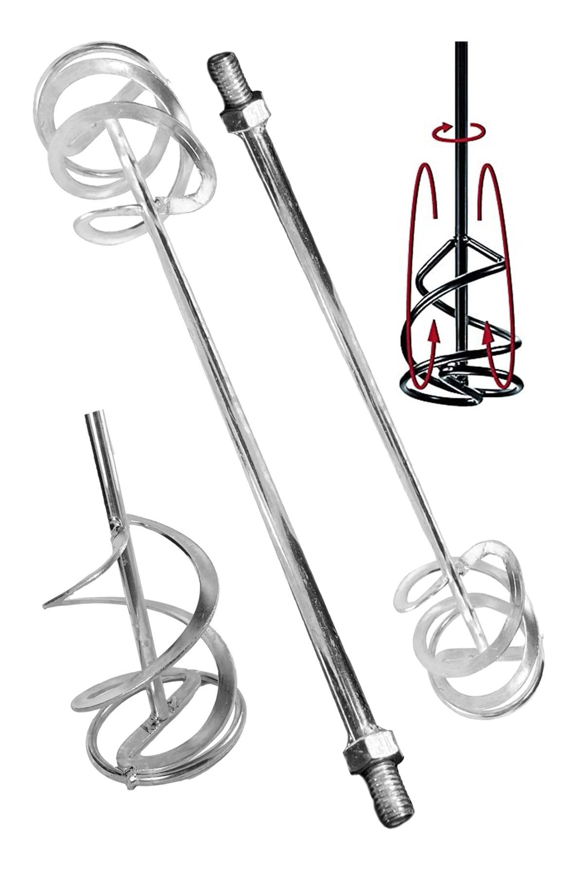 Çok Fonksiyonlu Boya Alçı ve Harç Karıştırıcı Uç 120x590 mm  M14 Boya Karıştırıcılar