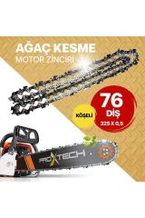 PROXTECH Profesyonel Yüksek Keskinlik,325/0,5-76(38) Köşeli Motorlu Testere Zinciri  38 Diş