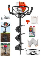 Profesyonel Mur-Cell Toprak Burgu Fidan Ekme Makinesi Burgu Ucu  150*1000mm Full Set